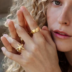 Sea Star Ring Gold