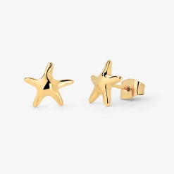 Sea Star Studs Gold