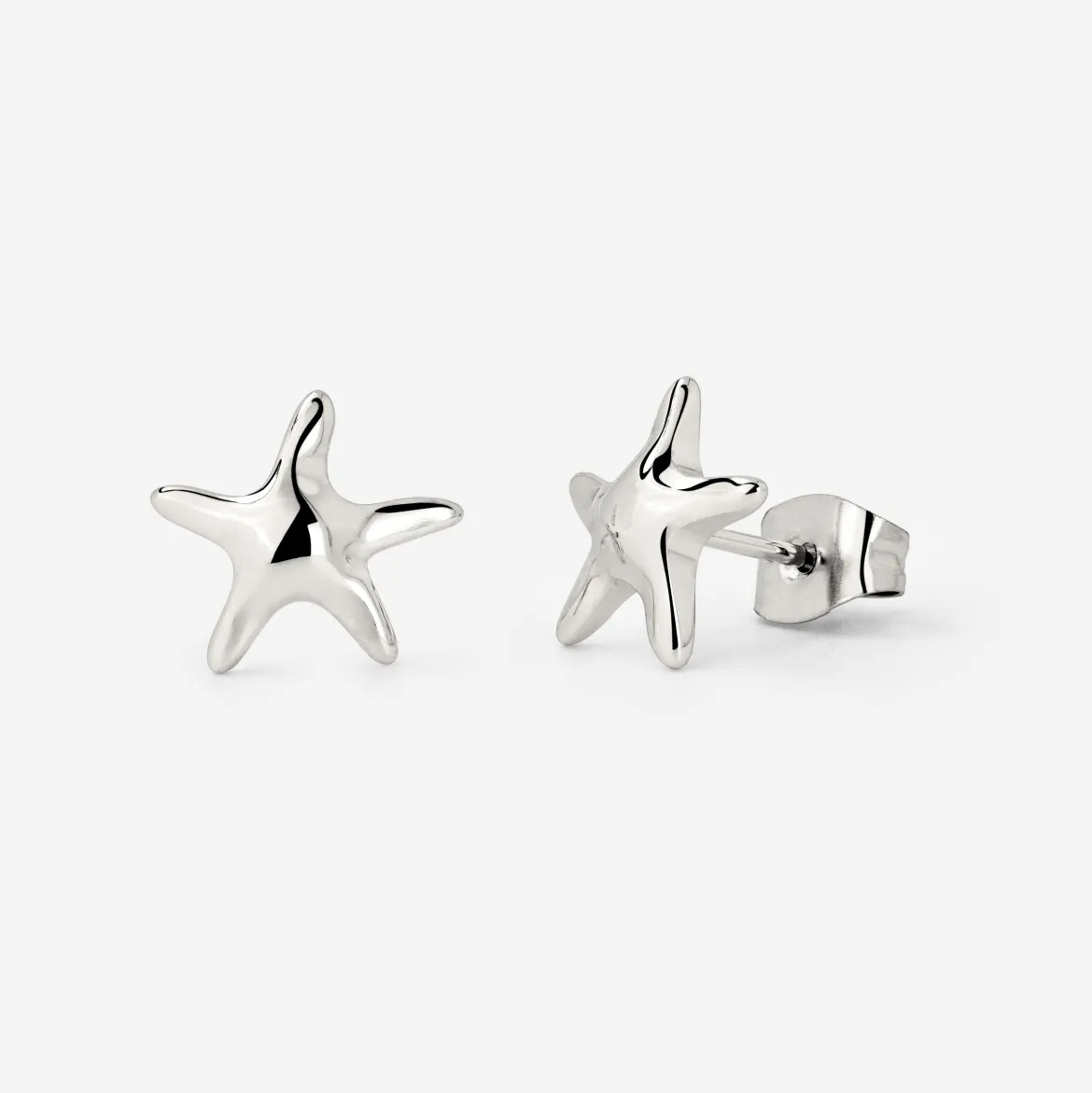 Sea Star Studs Silber
