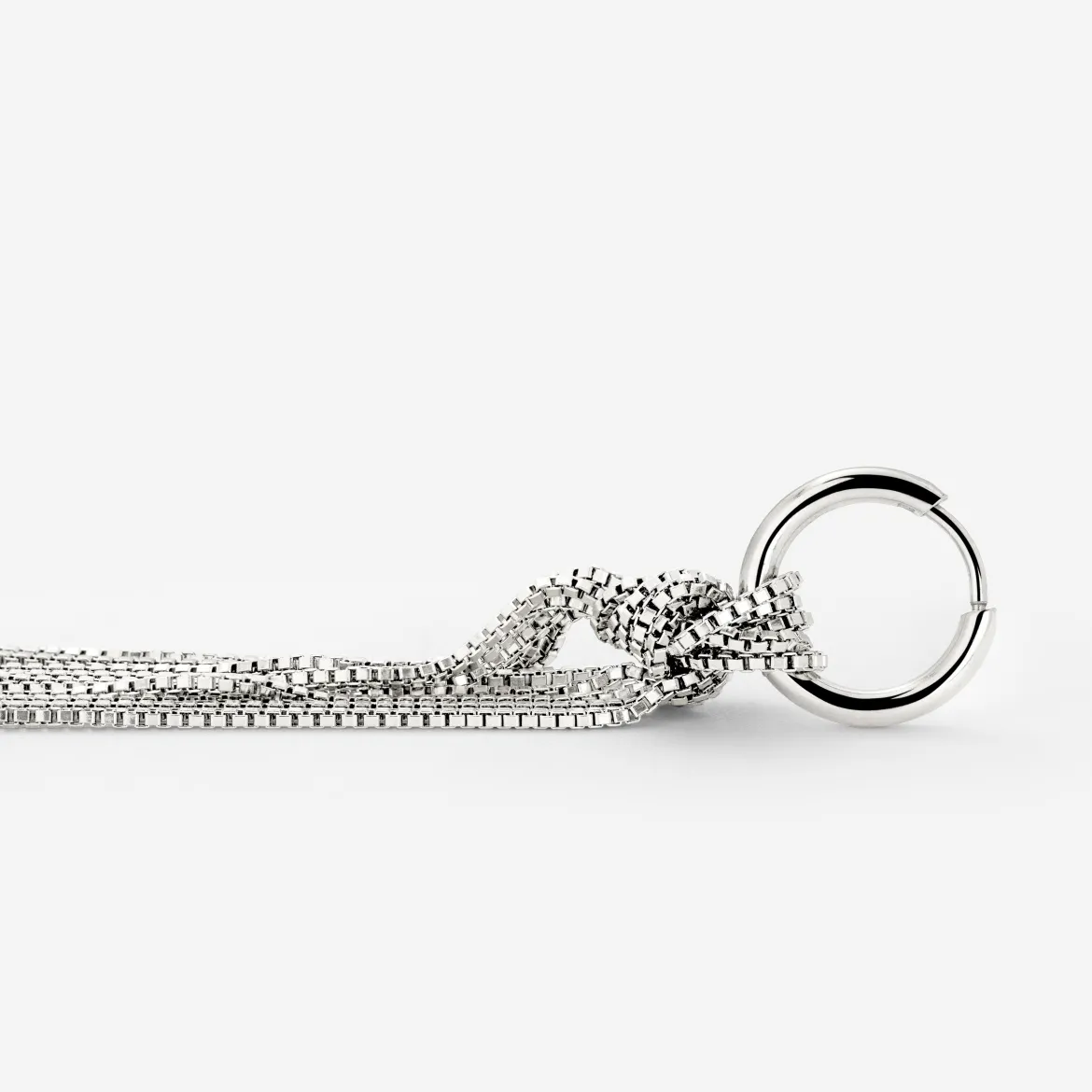Sea Strands Hoop Set Small Silber