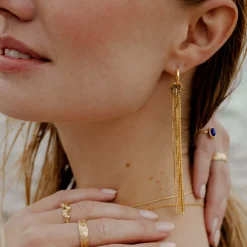 Sea Strands Hoop Set Small Gold