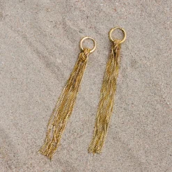 Sea Strands Hoop Set Small Gold