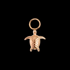 Sea Turtle Twisted Hoop Set Small Roségold