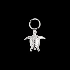 Sea Turtle Twisted Hoop Set Small Silber