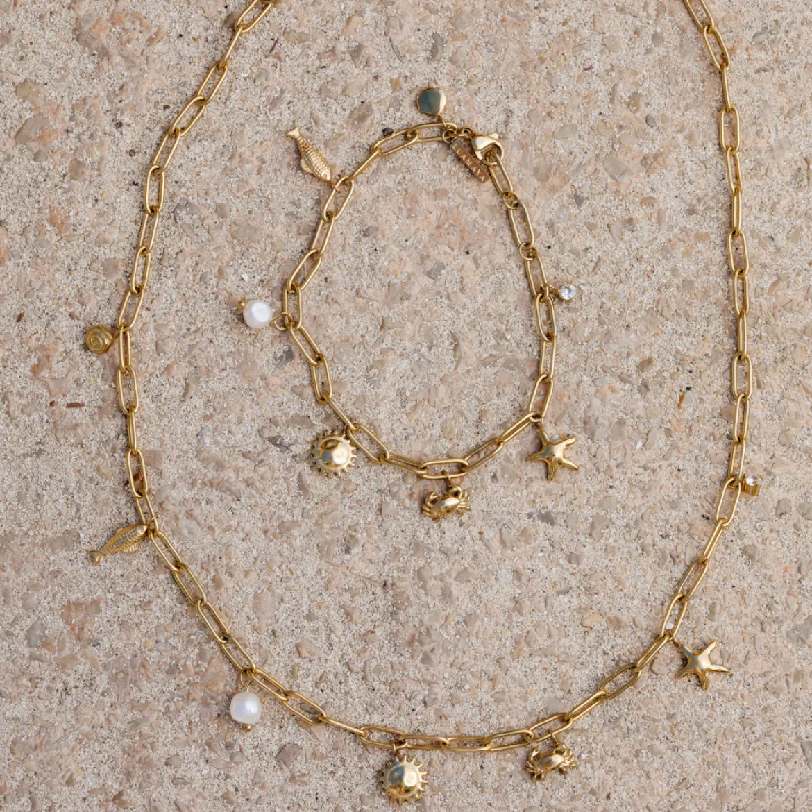 Seaside Treasures Necklace Silber