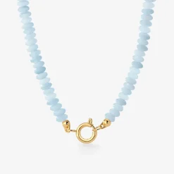 Seastone Charm Necklace Gold