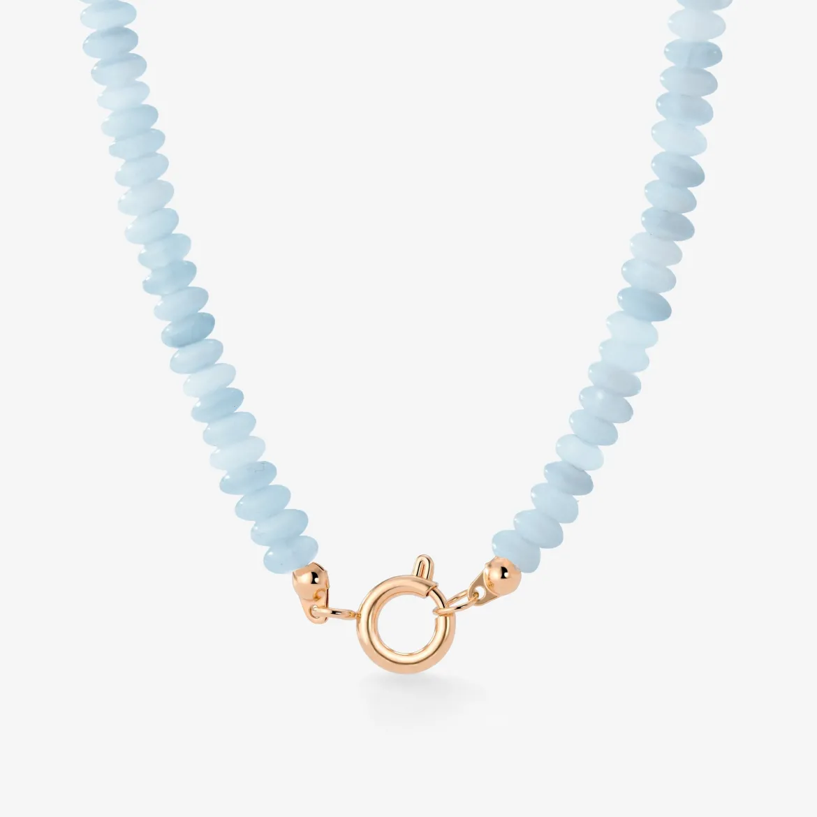 Seastone Charm Necklace Roségold