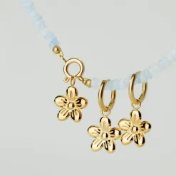 Seastone Charm Necklace Silber