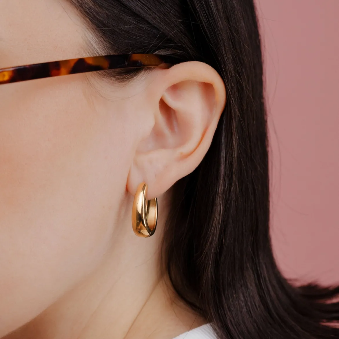 Seeker Hoops Medium Roségold