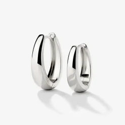 Seeker Hoops Medium Silber