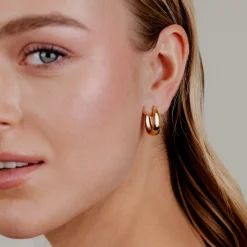 Seeker Hoops Small Gold