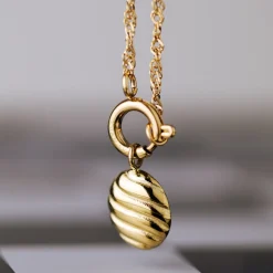 Serenity Singapore Chain Necklace Set Gold