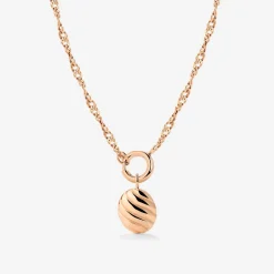 Serenity Singapore Chain Necklace Set Roségold