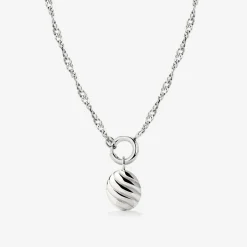 Serenity Singapore Chain Necklace Set Silber