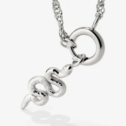 Serpent Singapore Chain Necklace Set Silber