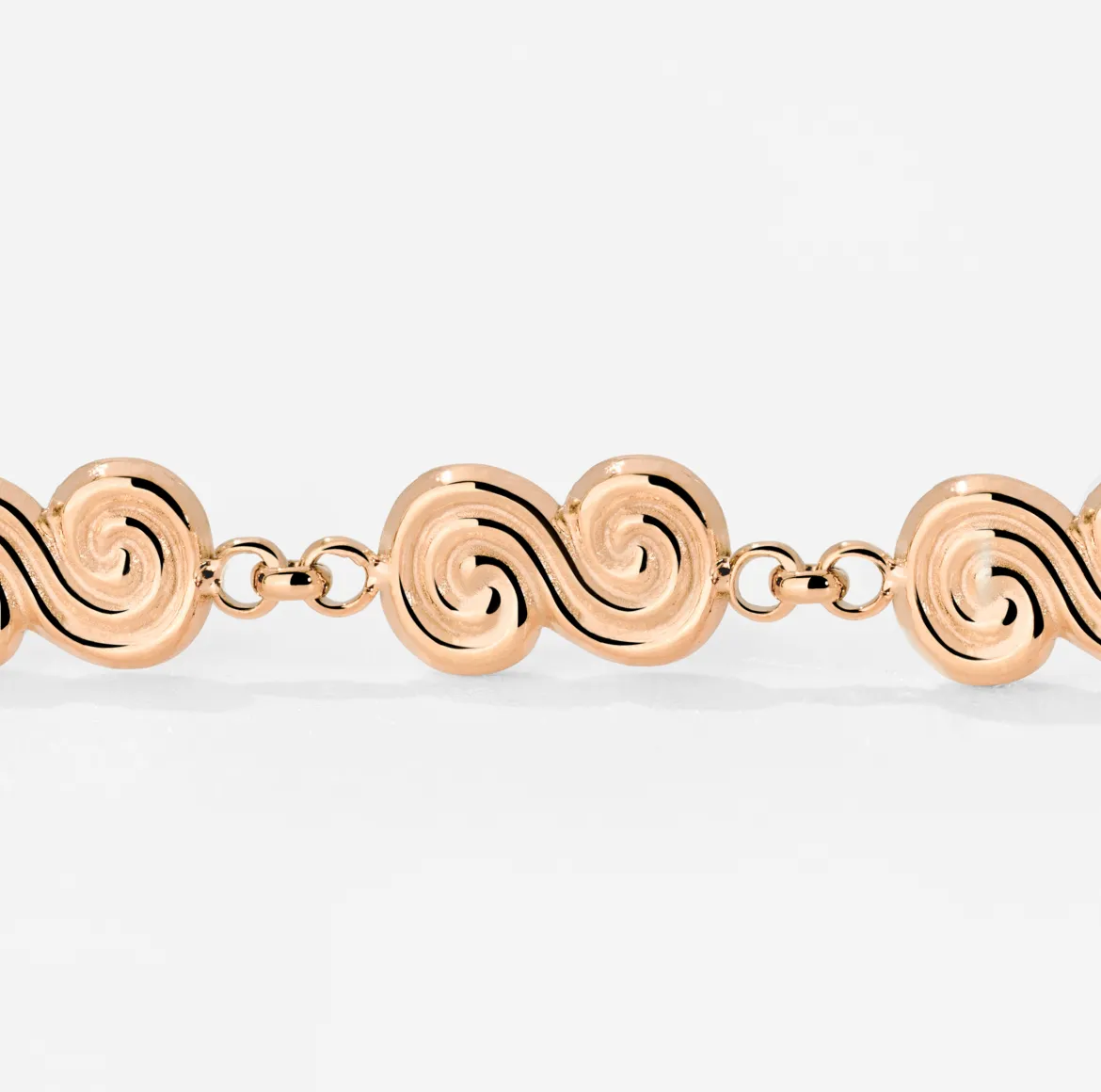 Serpent's Whisper Hoop Set Small Roségold