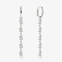 Serpent's Whisper Hoop Set Small Silber