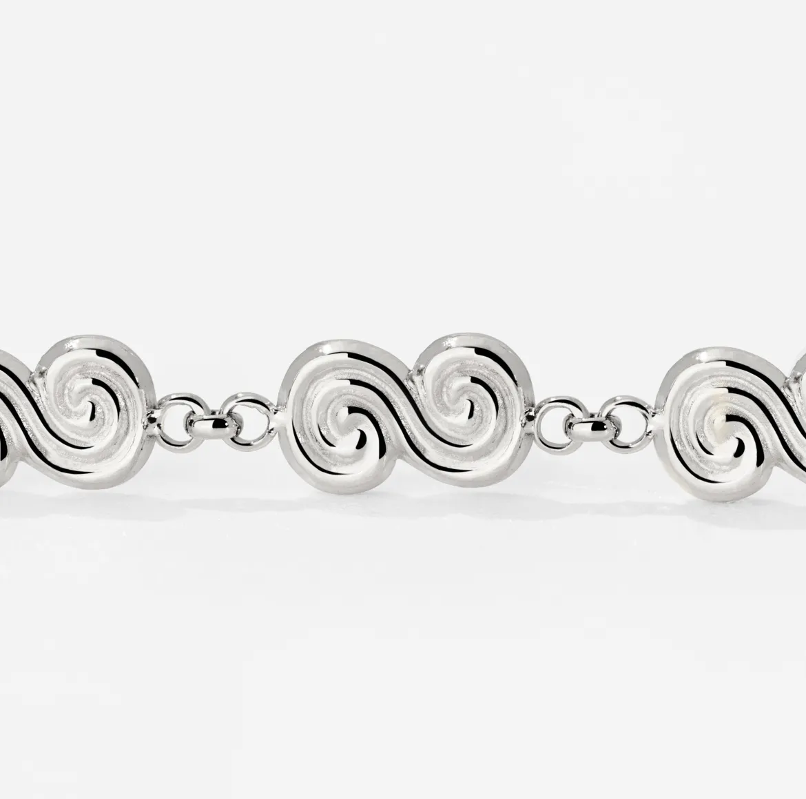 Serpent's Whisper Hoop Set Small Silber