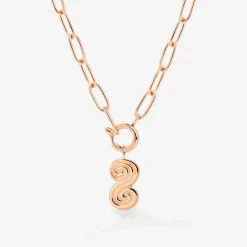 Serpent's Whisper Oval Links Necklace Set Roségold