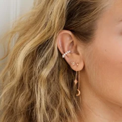 Shiny Ines Stud Earring Roségold