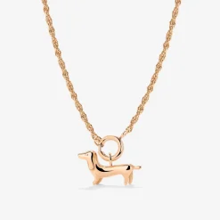 Shorty Rope Chain Necklace Set Roségold