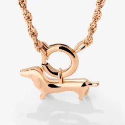 Shorty Rope Chain Necklace Set Roségold