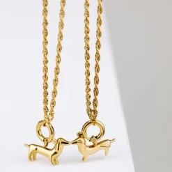 Shorty Rope Chain Necklace Set Gold