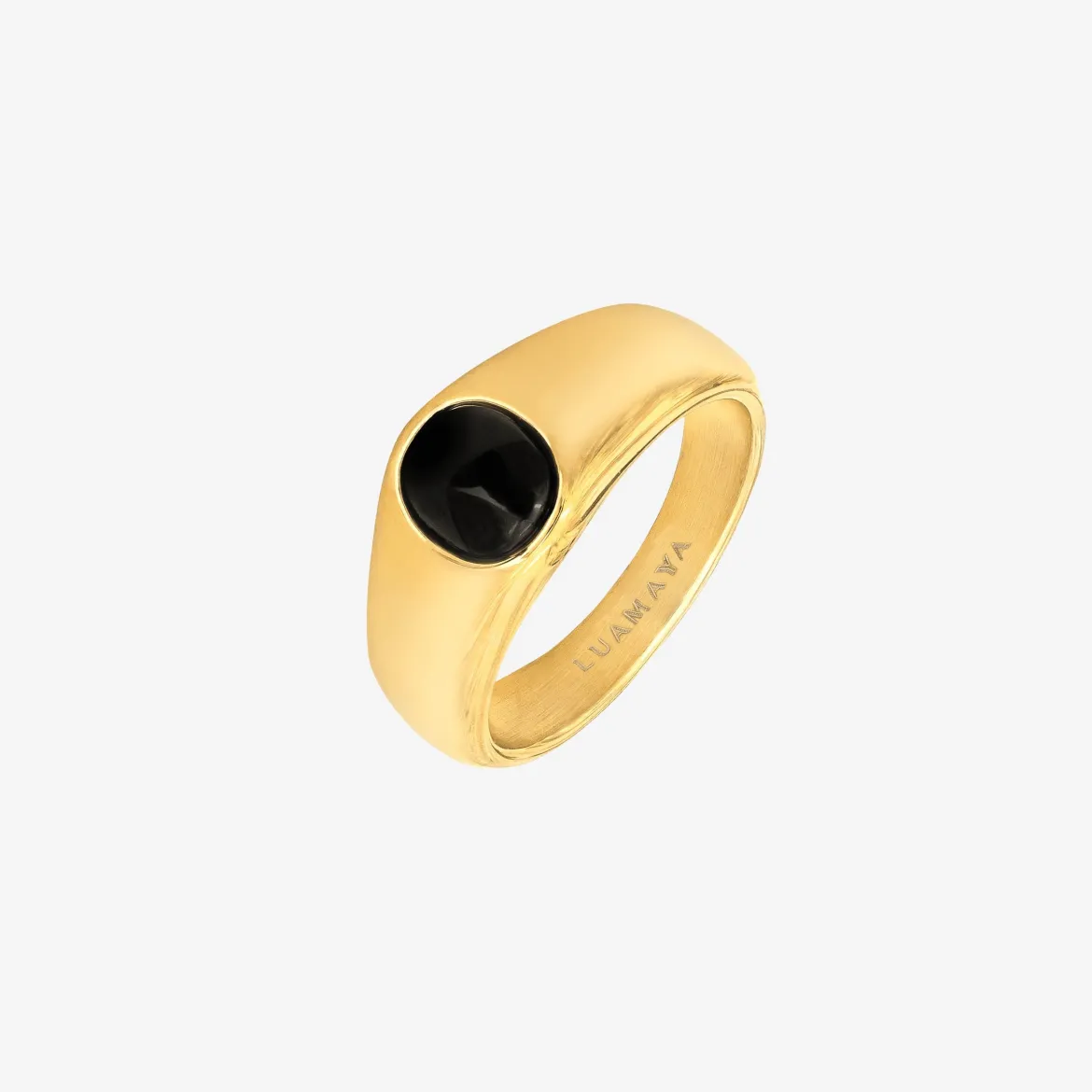 Signet Onyx Ring Gold