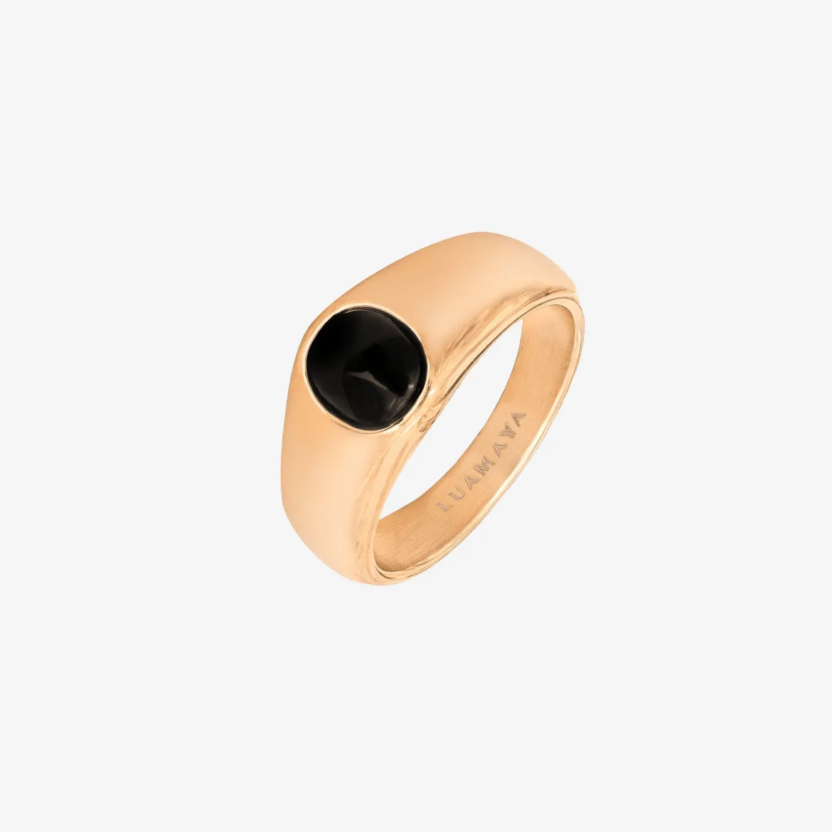 Signet Onyx Ring Roségold