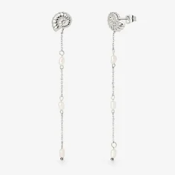 Siren's Spell Pearl Drop Earrings Silber