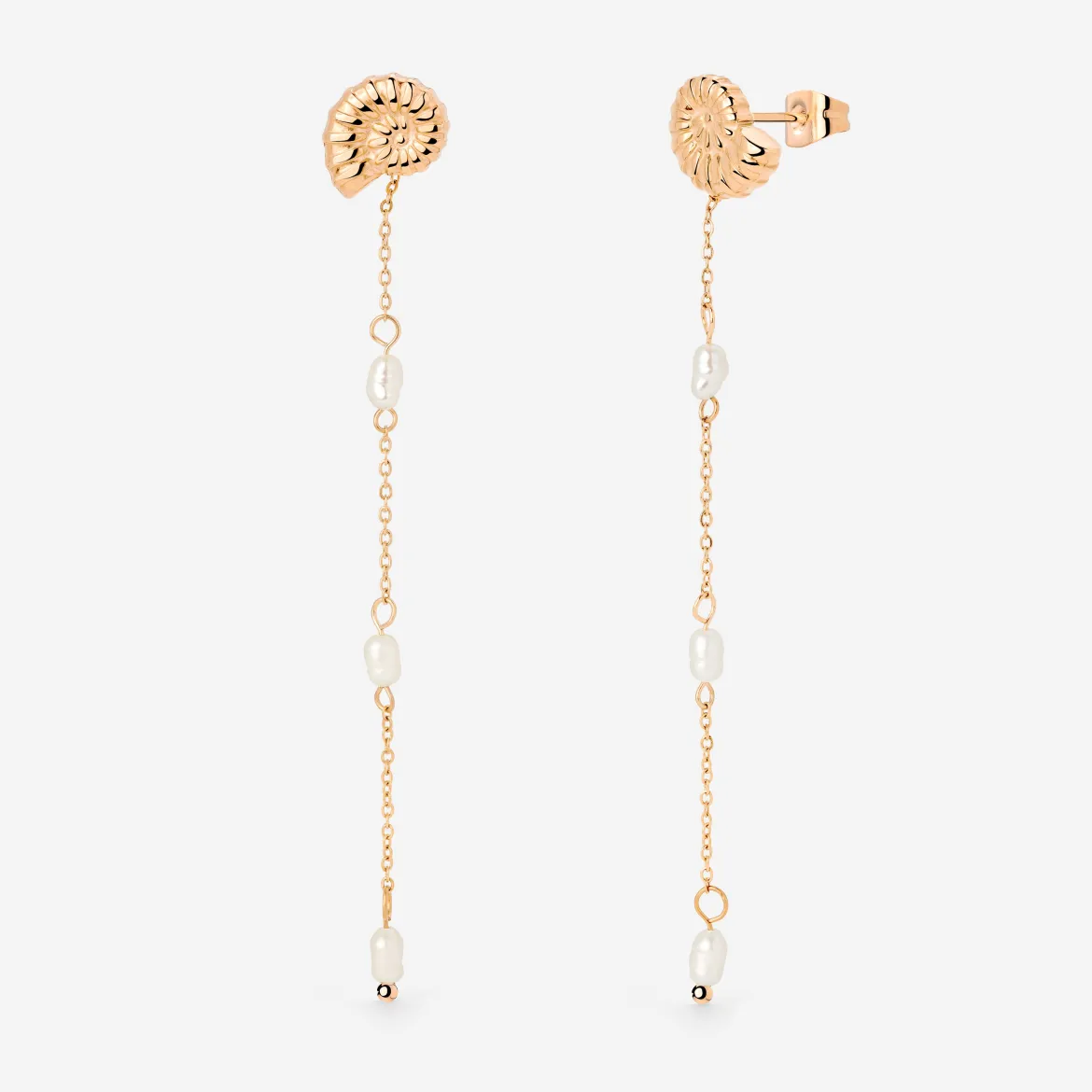 Siren's Spell Pearl Drop Earrings Roségold