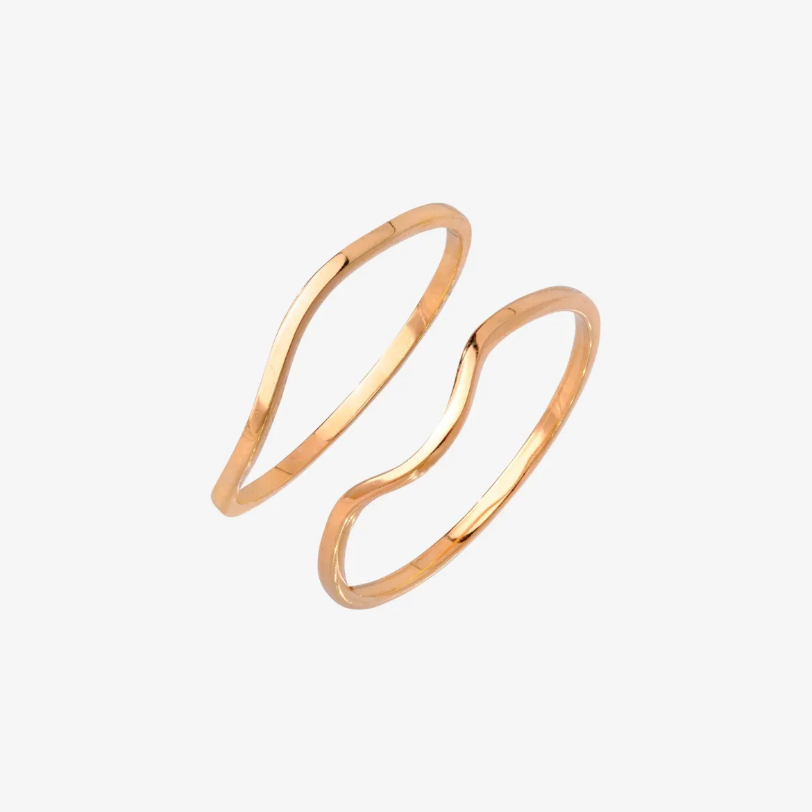 Skinny Dip Ring Duo Roségold