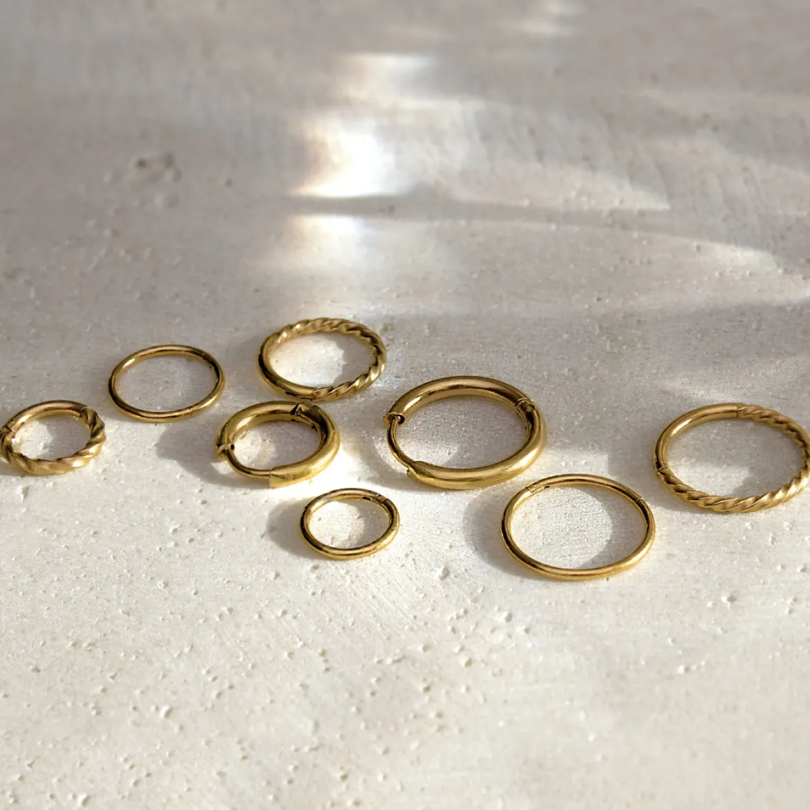 Slim Hoops Small Silber