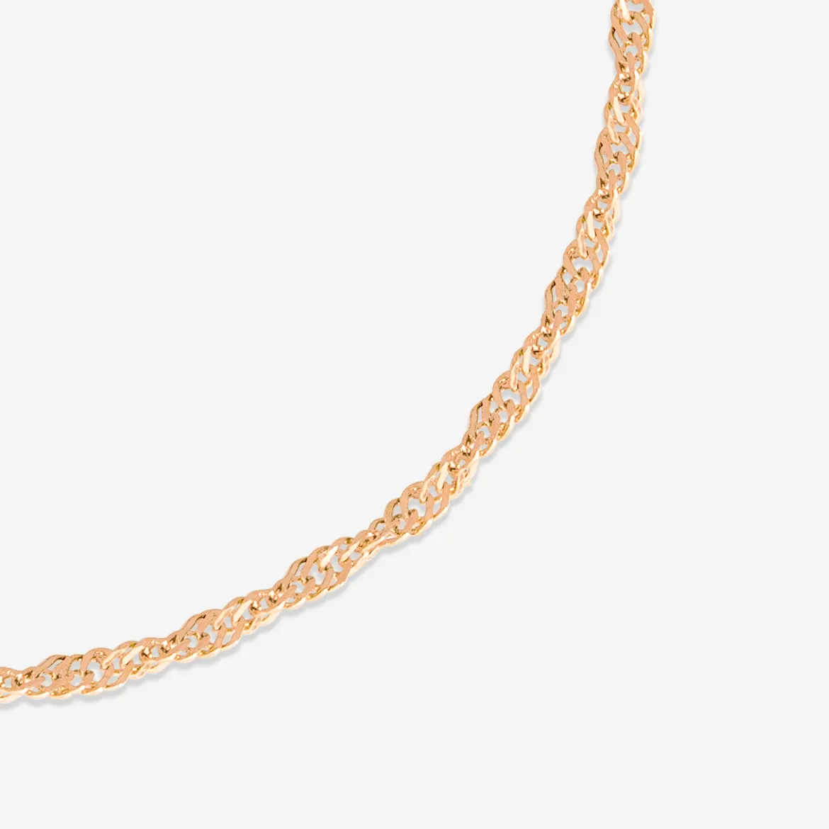Slim Singapore Anklet Roségold