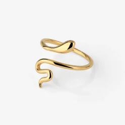 Slim Snake Ring Gold