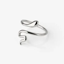 Slim Snake Ring Silber