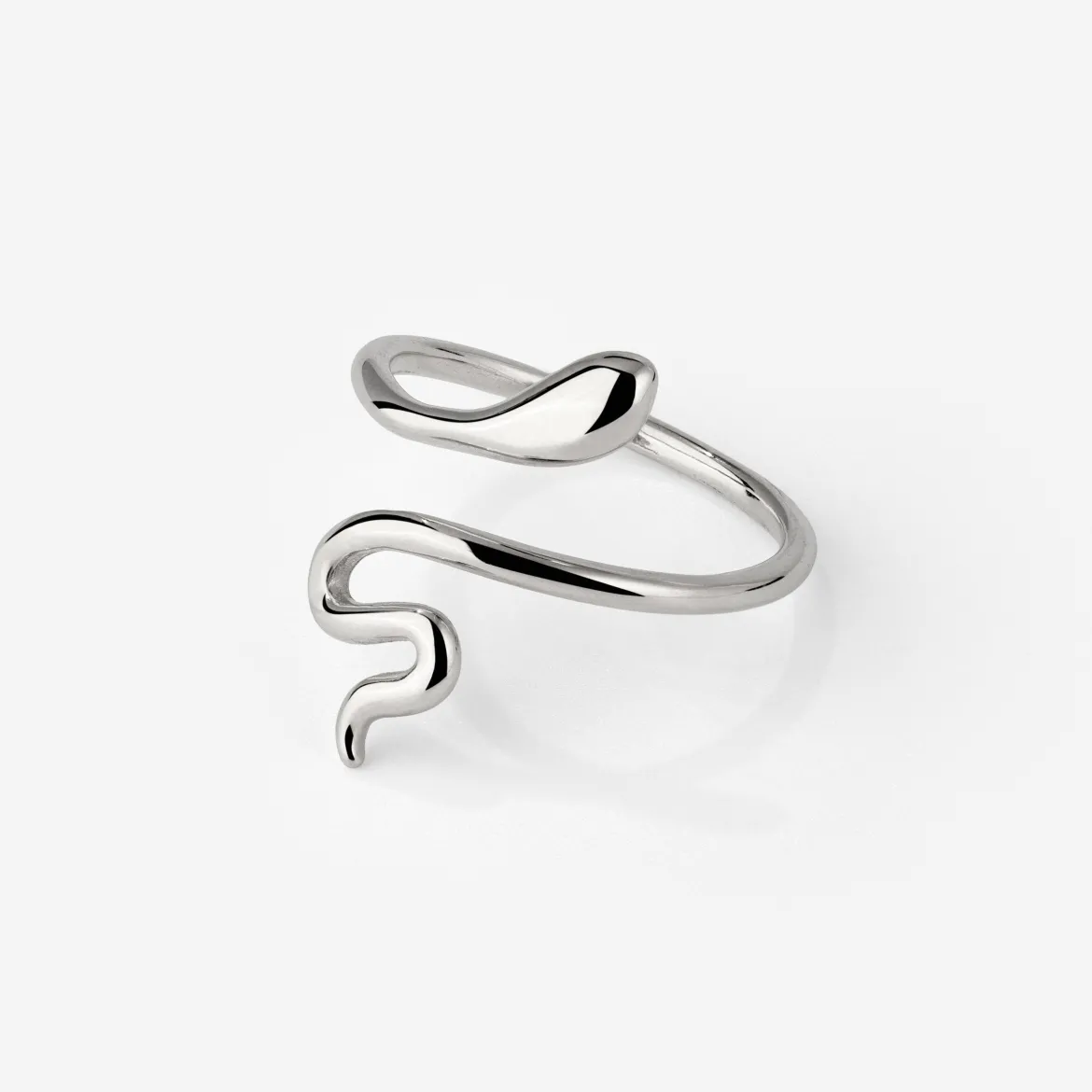 Slim Snake Ring Silber