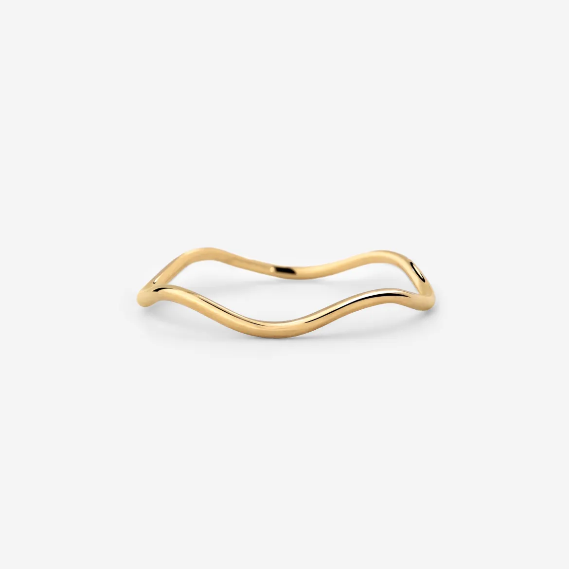 Slim Wave Ring Gold