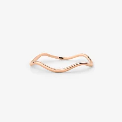 Slim Wave Ring Roségold