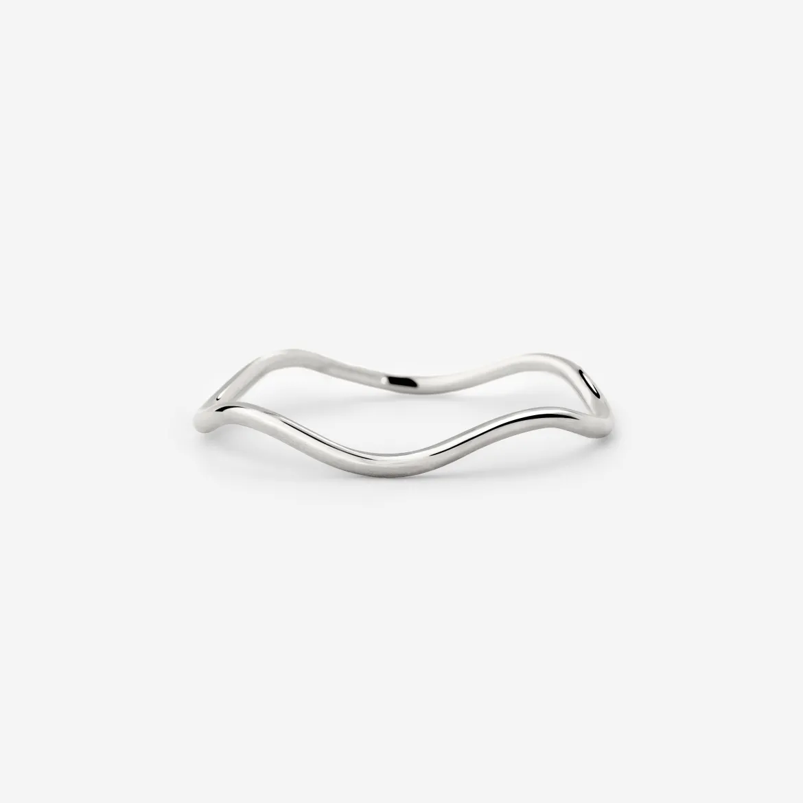 Slim Wave Ring Silber