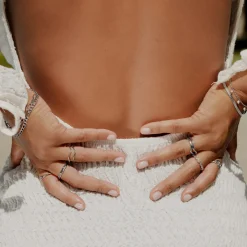 Slim Wave Ring Silber