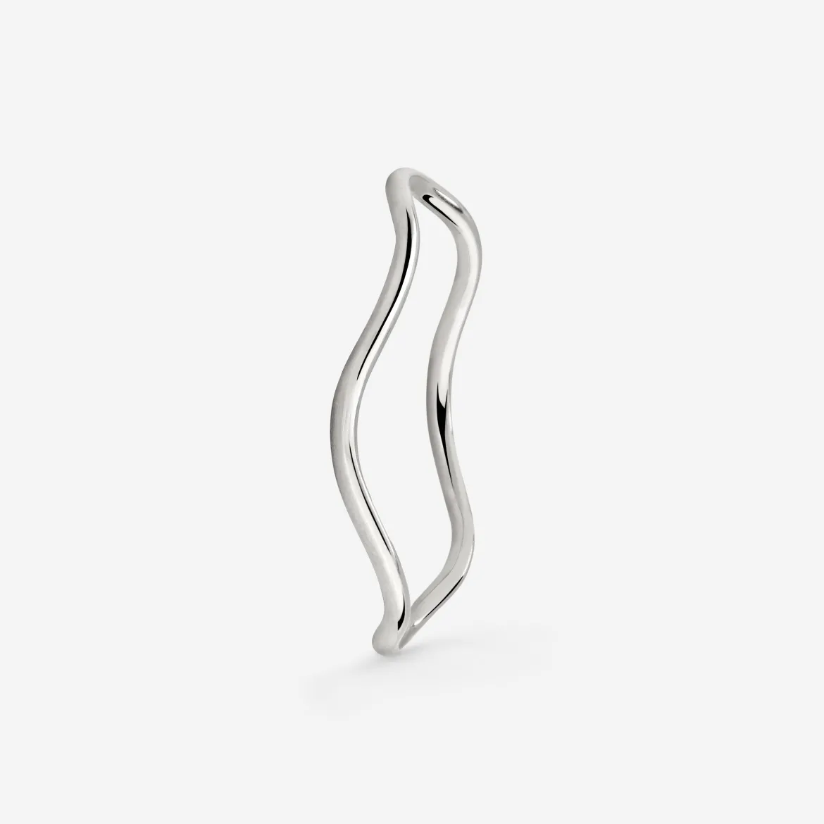 Slim Wave Ring Silber