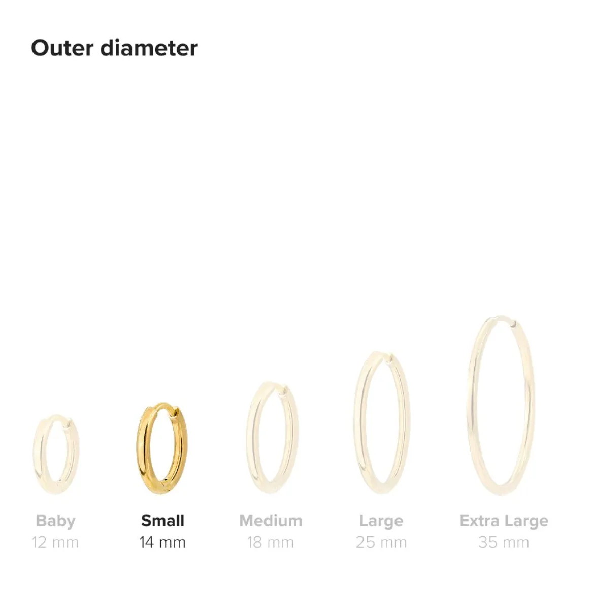 Small Hoops - Gold