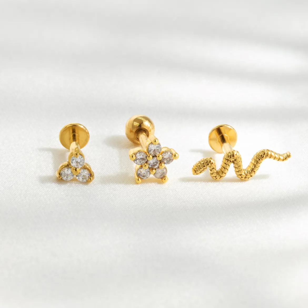 Snake Piercing Roségold