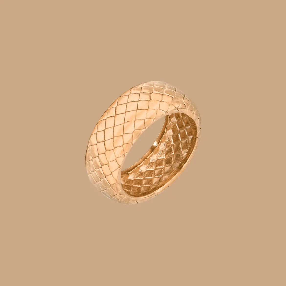 Snake Skin Ring Roségold