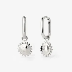 Solaris Oval Hoop Set Baby Silber