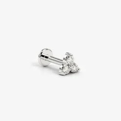 Sparkle Piercing Stud Silber