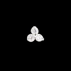 Sparkle Piercing Stud Silber