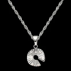 Sparkling Donut Necklace Silber
