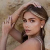 Sparkling Donut Studs Roségold